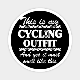 This Is My Cycling Outfit Funny Cyclist Gift Biker Biking Magnet